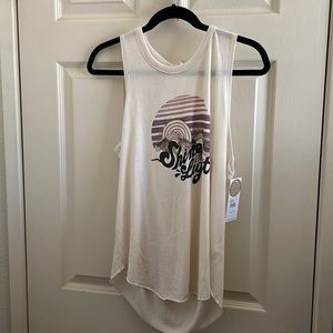 Open back spiritual gangster tank top